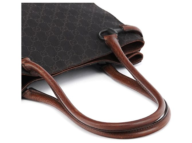 Gucci Borsa Tote GG Horsebit marrone - vista 9