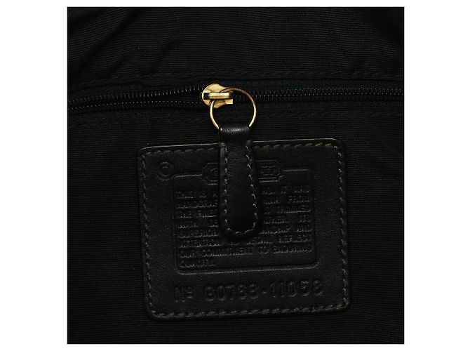 Coach 11058 Borsa a tracolla hobo Black Signature Hamptons - vista 12