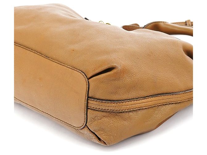 Chloé Borsa 2-Way Elsie in pelle marrone chiaro - vista 10