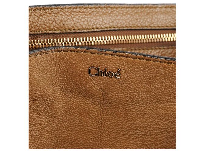 Chloé Borsa 2-Way Elsie in pelle marrone chiaro - vista 14