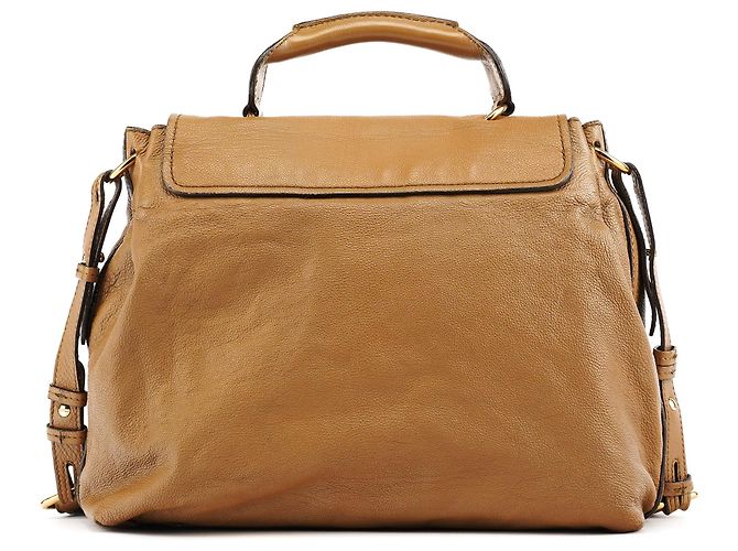 Chloé Borsa 2-Way Elsie in pelle marrone chiaro - vista 3