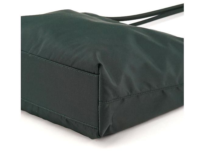 Prada B6242 Borsa Tote Tessuto City Nylon Verde Scuro - vista 7