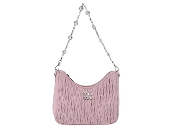Miu Miu Mini Borsa a Tracolla in Pelle Matelassé - vista 2