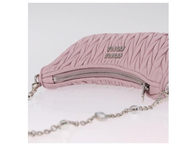 Miu Miu Mini Borsa a Tracolla in Pelle Matelassé - vista 6