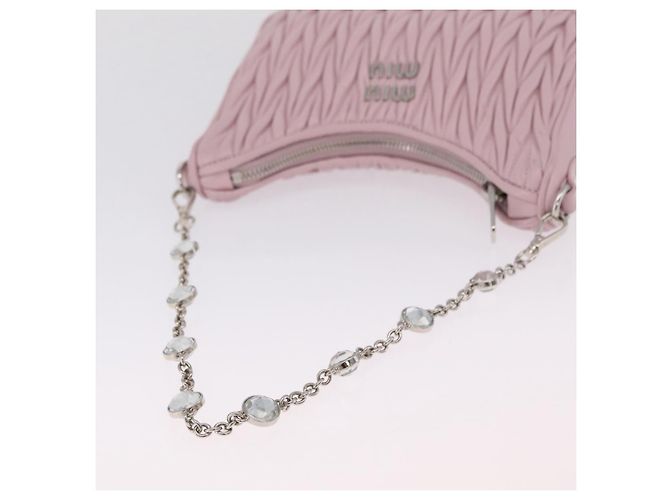 Miu Miu Mini Borsa a Tracolla in Pelle Matelassé - vista 7