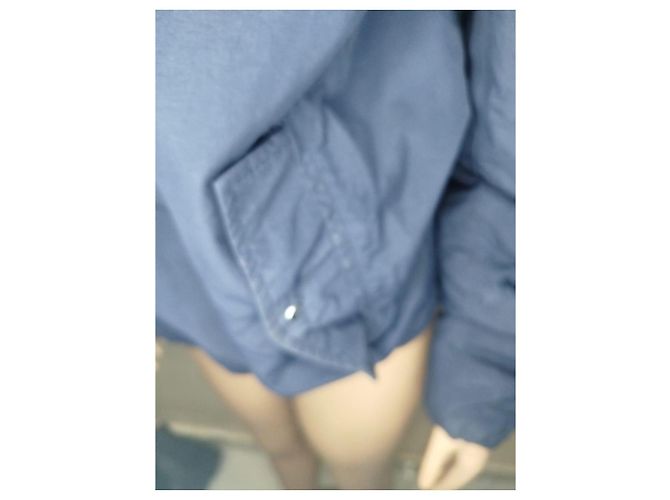 Giacca Armani Jeans Blu con Cappuccio - vista 5