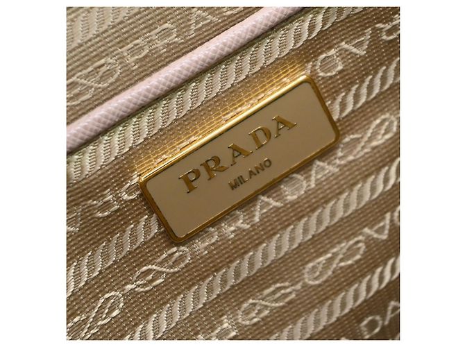 Prada Double Zip Lux Piel Saffiano Medium - vista 7