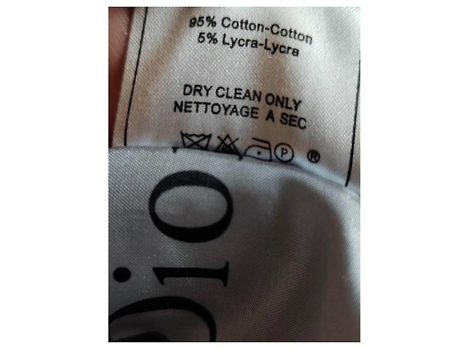 Christian Dior Giacca Nera in Cotone e Lycra con Pelliccia Sintetica - vista 7
