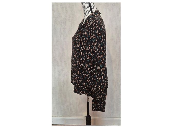 Gerard Darel Bluse abstraktes Muster Viskose - Größe 42 - Ansicht 3