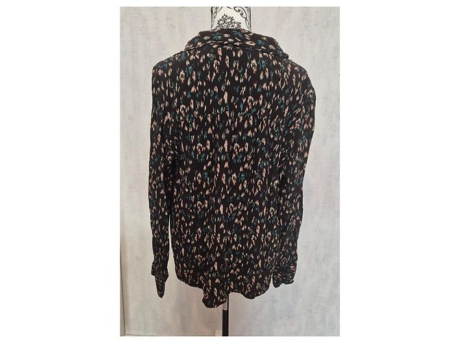 Gerard Darel Bluse abstraktes Muster Viskose - Größe 42 - Ansicht 4
