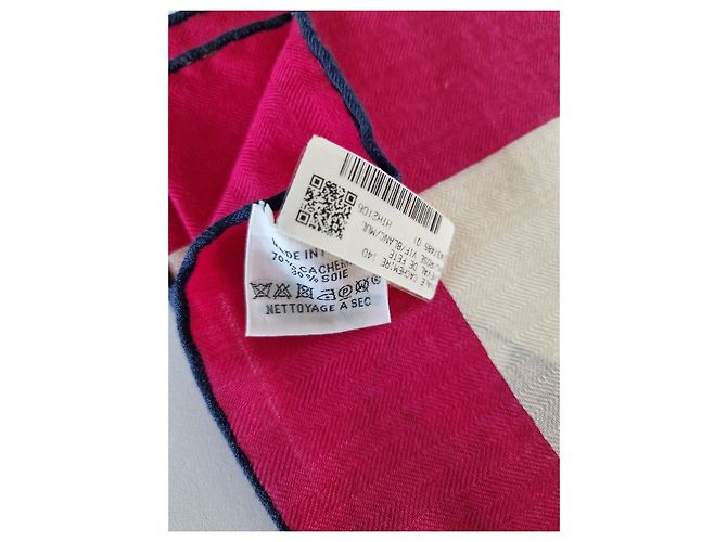 Sciarpa Hermès "Cheval de Fête" in cashmere e seta - vista 9
