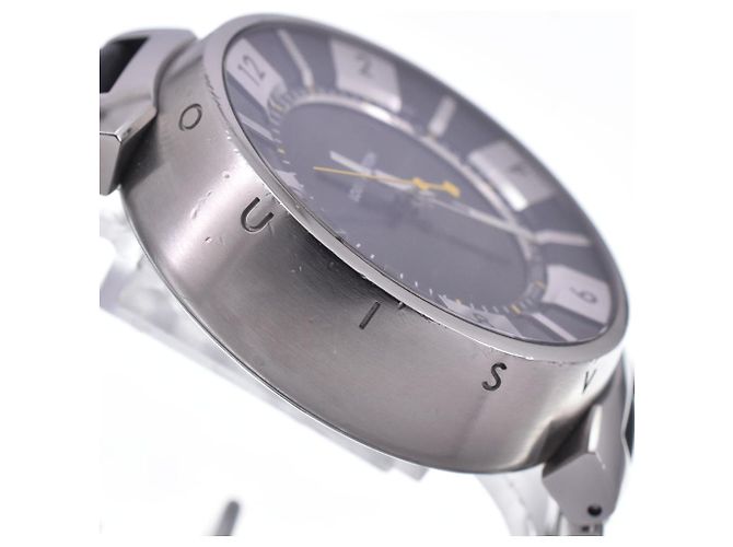 Louis Vuitton Tambour Quartz Stainless Steel and Monogram Rubber 34 - vista 5