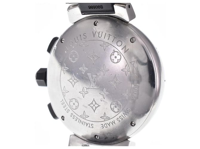 Louis Vuitton Tambour Quartz Stainless Steel and Monogram Rubber 34 - vista 6
