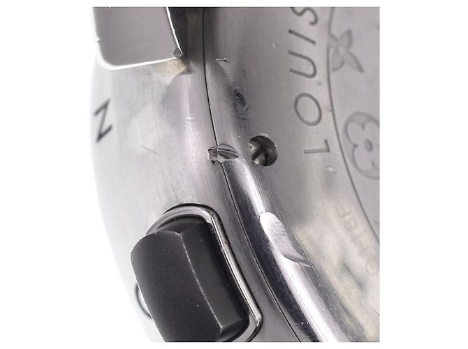 Louis Vuitton Tambour Quartz Stainless Steel and Monogram Rubber 34 - vista 7