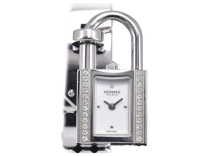 Hermès Hermes Kelly Quartz Stainless Steel with Diamond Bezel 16 - Ansicht 4