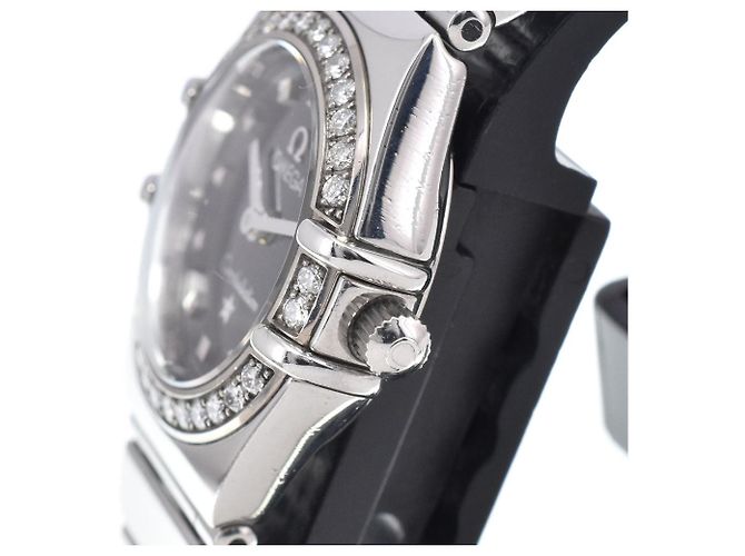 Omega Constellation Quartz Stainless Steel com bisel e marcadores de diamante 22 - vista 3