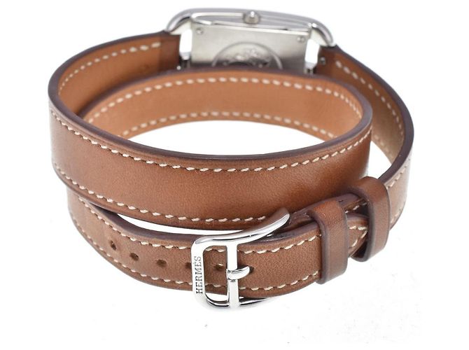Hermès Hermes Cape Cod Double Tour Quartz Stainless Steel and Leather 23 - vista 2