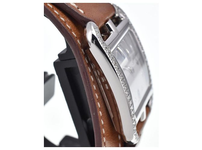 Hermès Hermes Cape Cod Double Tour Quartz Stainless Steel and Leather 23 - vista 4