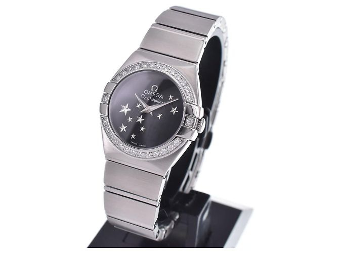 Omega Constellation Quartz Stainless Steel com bisel e marcadores de diamante 25 - vista 2