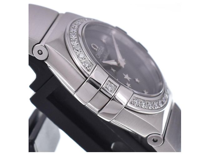Omega Constellation Quartz Stainless Steel com bisel e marcadores de diamante 25 - vista 4
