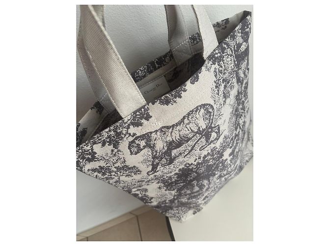 Borsa Tote Christian Dior Toile de Jouy - vista 2