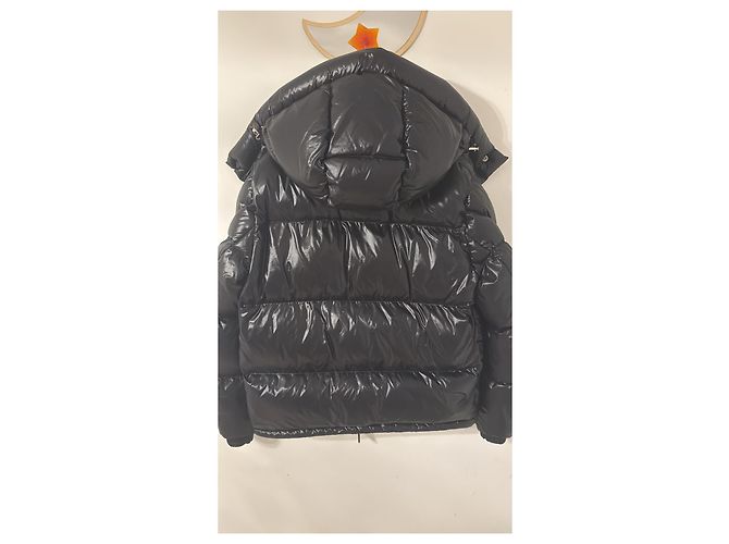 Moncler Shiny Black Down Jacket - view 5