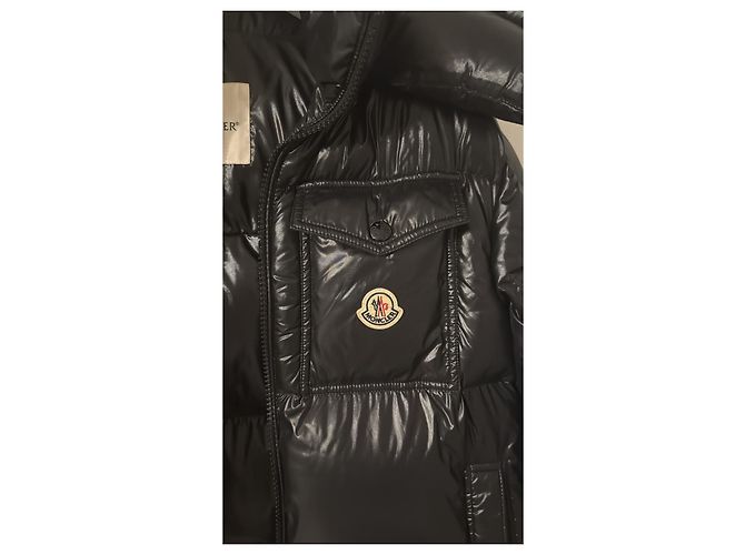 Moncler Shiny Black Down Jacket - view 8