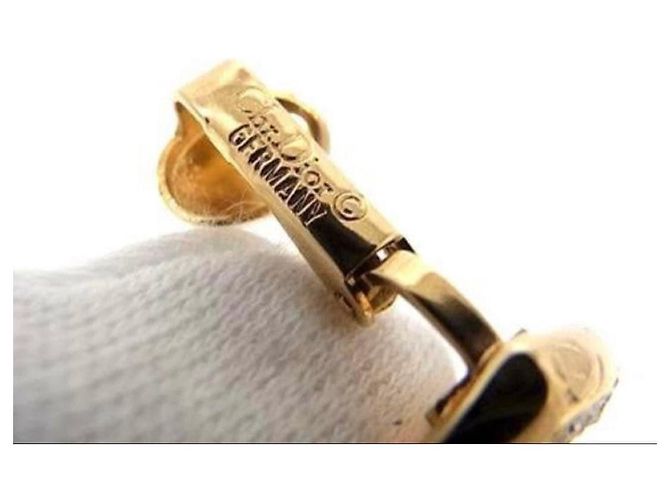 Christian Dior Orecchini a Cuore Placcati Oro con Strass - vista 8