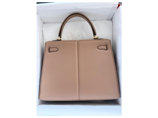 Hermès Kelly 25 Sellier Limited Padded Chai Gold - vista 4