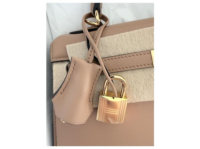 Hermès Kelly 25 Sellier Limited Padded Chai Gold - vista 9