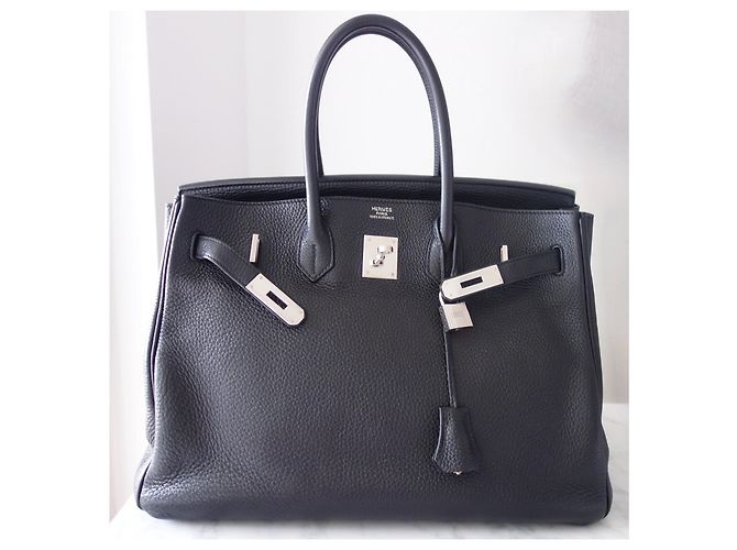 Hermès Birkin 35 Pelle Togo Nera - vista 2
