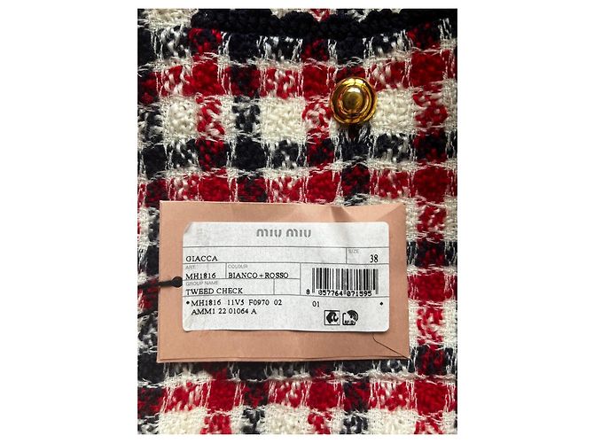 Miu Miu Tweed Check Jacket - view 11