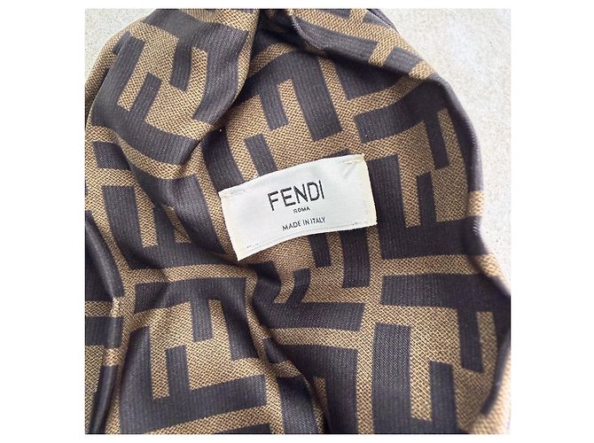 Fendi FF Monogram Turban-Stirnband Braun - Ansicht 7