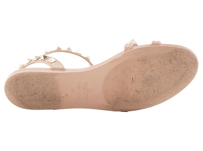 Valentino Garavani VALENTINO - Sandali Valentino Rockstud in gomma nude (T37) - vista 4