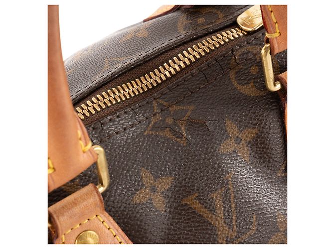LOUIS VUITTON - Borsa a tracolla Louis Vuitton Speedy 25 in tela monogram recubierta - vista 6