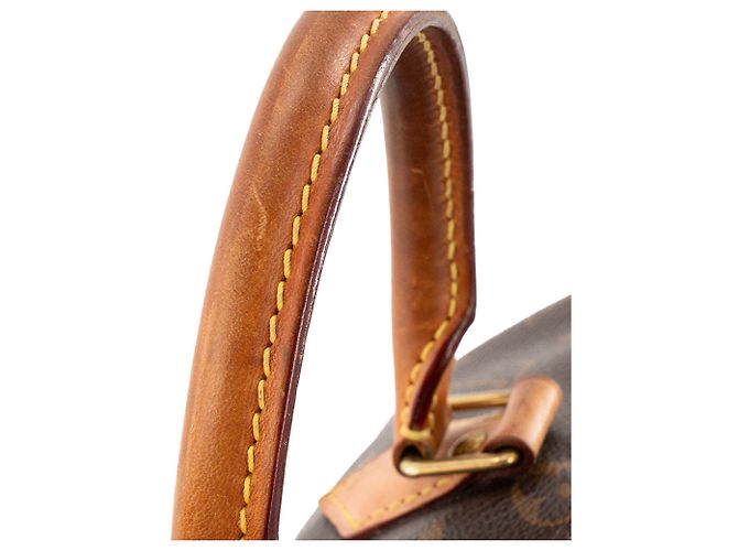LOUIS VUITTON - Borsa a tracolla Louis Vuitton Speedy 25 in tela monogram recubierta - vista 8