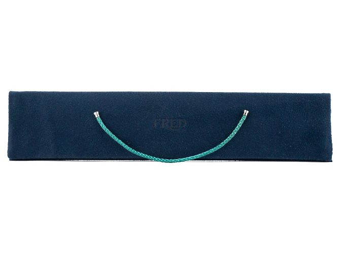 FRED - Bracciale Fred Cable in acciaio blu paraiba (T15) - view 3
