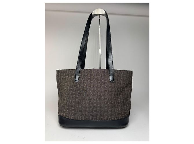 Céline Vintage Celine Macadam Monogram Tasche Schwarz - Ansicht 4