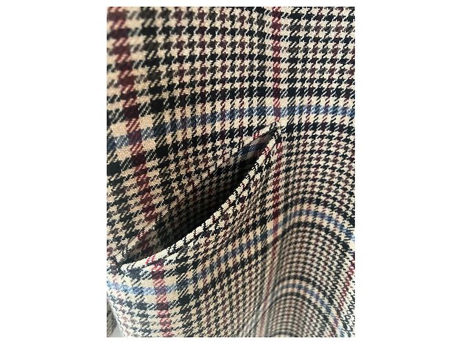 Abrigo de lana Cyrillus estampado Príncipe de Gales - vista 2
