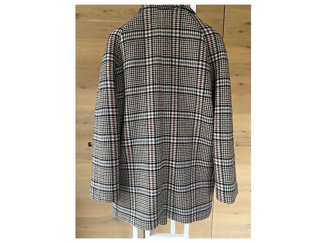 Abrigo de lana Cyrillus estampado Príncipe de Gales - vista 5