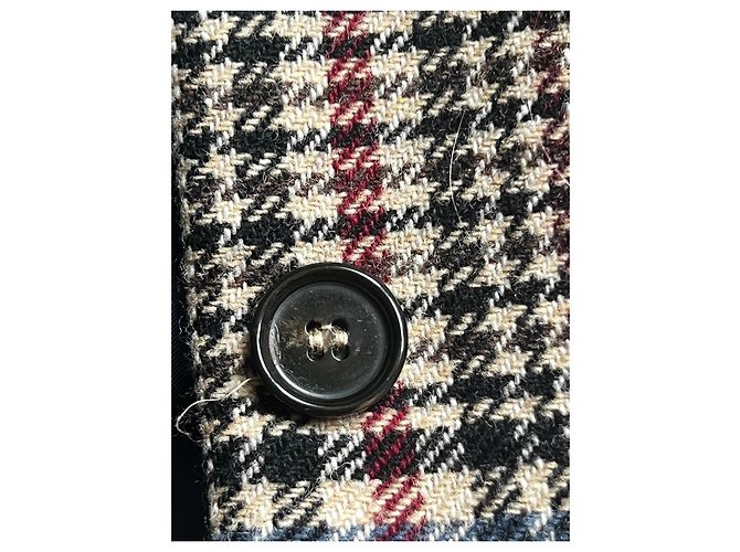 Abrigo de lana Cyrillus estampado Príncipe de Gales - vista 9