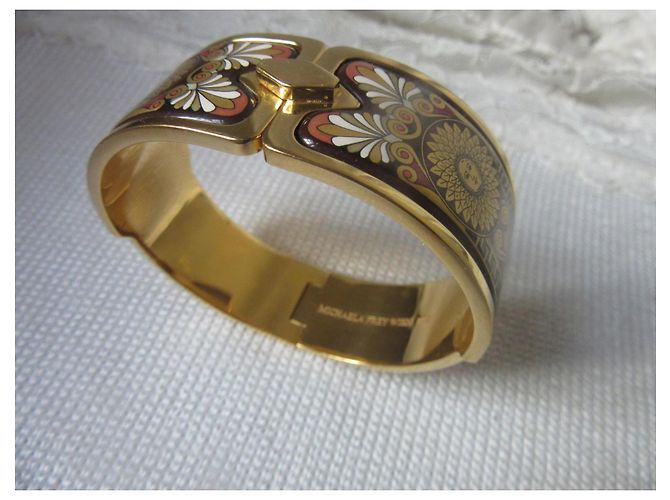 Michaela Frey Pulsera Rígida Esmaltada Bañada en Oro Sun Flower - vista 5