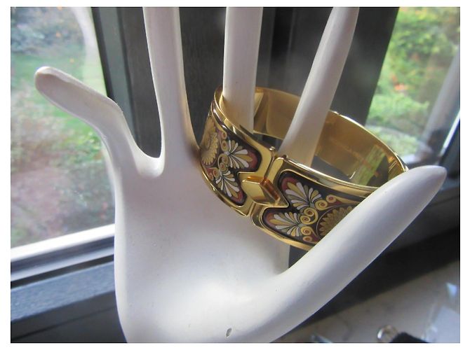 Michaela Frey Pulsera Rígida Esmaltada Bañada en Oro Sun Flower - vista 6