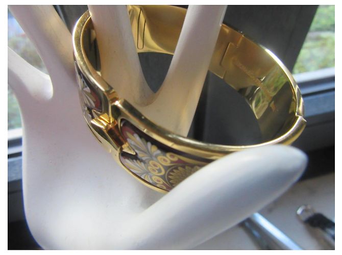 Michaela Frey Pulsera Rígida Esmaltada Bañada en Oro Sun Flower - vista 8