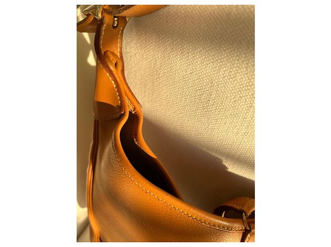 Hermès Borsa Trim in pelle camel - vista 11
