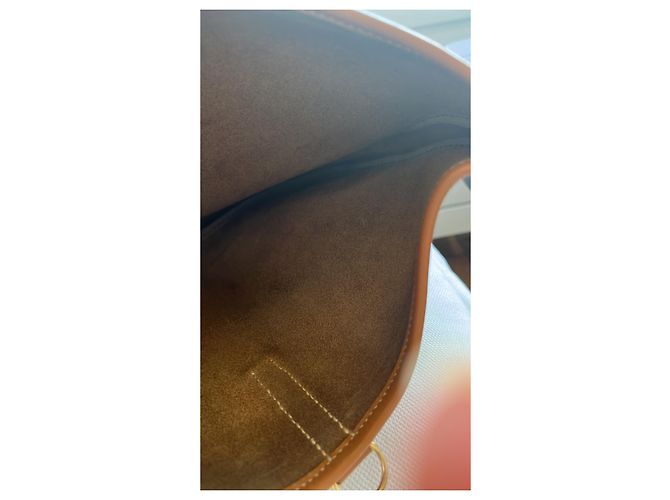 Hermès Borsa Trim in pelle camel - vista 12