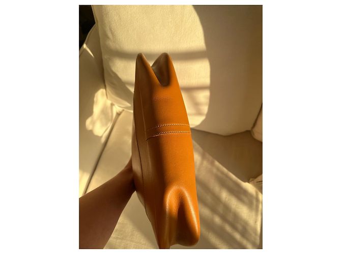 Hermès Borsa Trim in pelle camel - vista 13