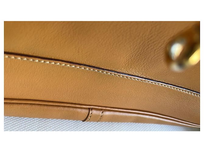 Hermès Borsa Trim in pelle camel - vista 5