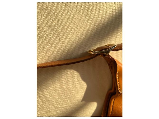 Hermès Borsa Trim in pelle camel - vista 7