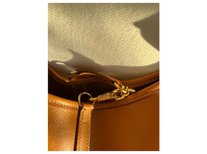 Hermès Borsa Trim in pelle camel - vista 9